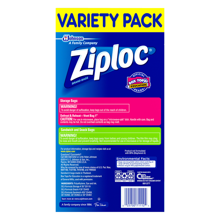 Ziploc Paquete Surtido de Bolsas 347 pzas — Imagen 2 de 3