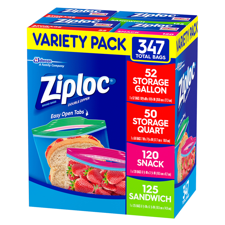 Ziploc Paquete Surtido de Bolsas 347 pzas — Imagen 3 de 3