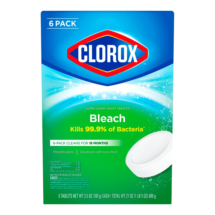 Clorox Tabletas Limpiadoras para Inodoro 6 pzas — Imagen 1 de 3