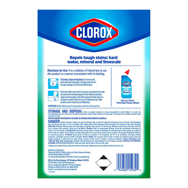 Clorox Tabletas Limpiadoras para Inodoro 6 pzas — Imagen 3 de 3