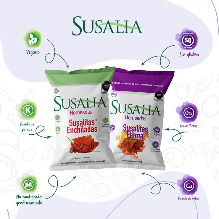 Susalia Surtido de Botanas Saludables 20 pzas de 50 g — Imagen 3 de 3