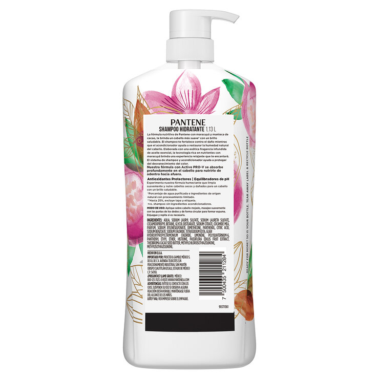 Pantene Shampoo Hidratante con Maracuyá  1.13 L — Imagen 4 de 4