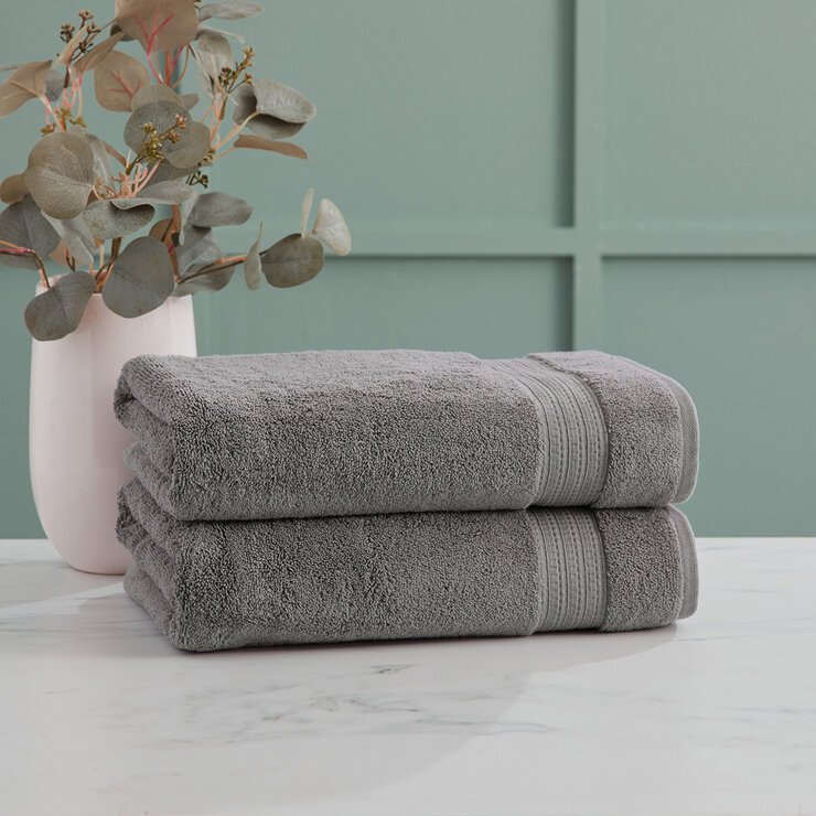 Purely Indulgent Toalla para Baño 76cm x 147cm Gris — Imagen 1 de 2