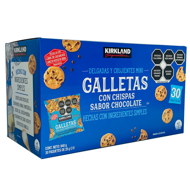 Kirkland Signature Galletas Mini con Chispas de Chocolate 30 pzas de 28 g — Imagen 2 de 4