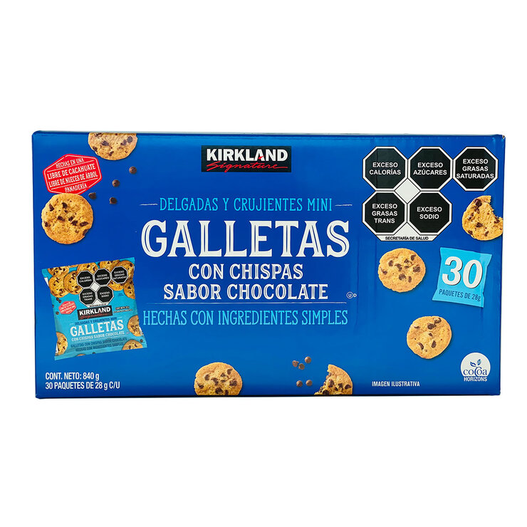 Kirkland Signature Galletas Mini con Chispas de Chocolate 30 pzas de 28 g — Imagen 1 de 4