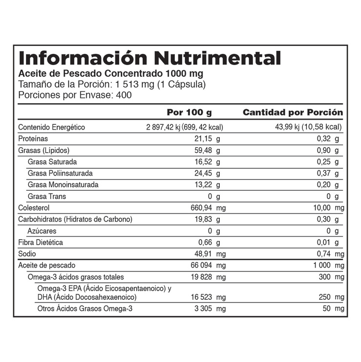 Kirkland Signature Aceite de Pescado 1,000 mg 400 cápsulas — Imagen 3 de 3