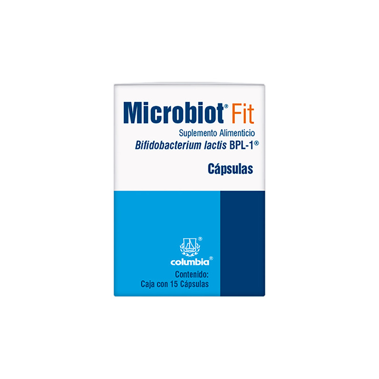 Microbiot Fit 180mg 15 Cápsulas (Bifidobacterium lactis BPL1) — Imagen 2 de 3