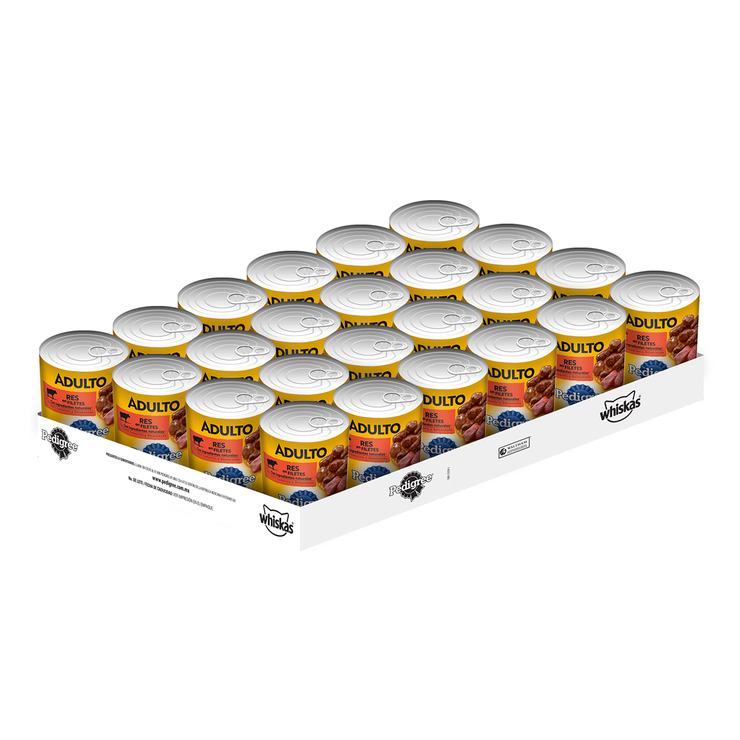 Pedigree Alimento para Perro Enlatado Sabor Res 24 pzas de 375 g  — Imagen 2 de 2