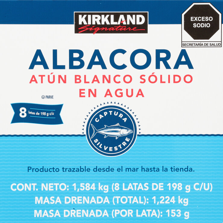 Kirkland Signature Atún Albacora 8 pzas de 198 g — Imagen 3 de 3