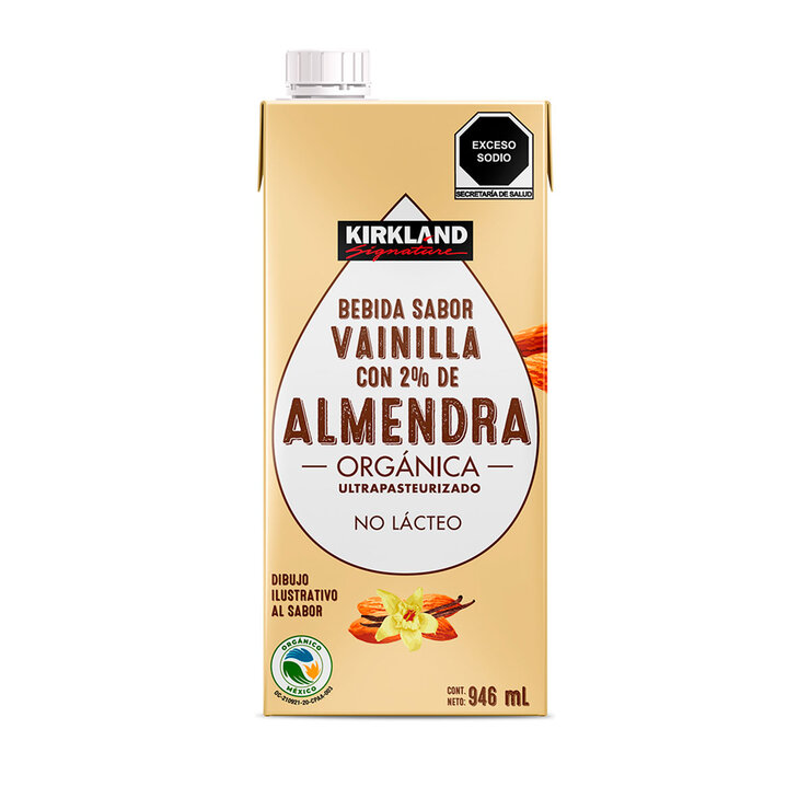 Kirkland Signature Bebida de Almendra Orgánica sabor Vainilla 6 pzas de 946 ml — Imagen 1 de 3
