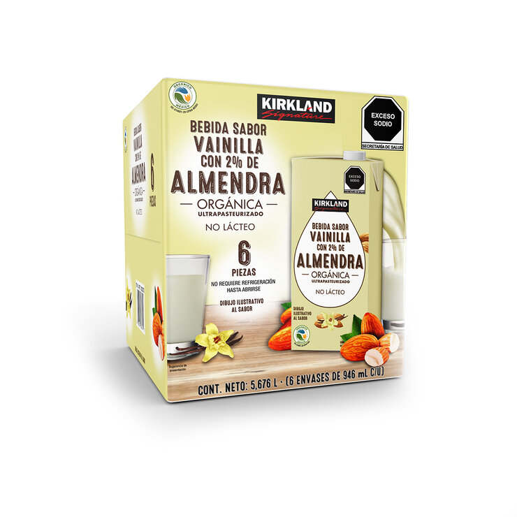 Kirkland Signature Bebida de Almendra Orgánica sabor Vainilla 6 pzas de 946 ml — Imagen 3 de 3