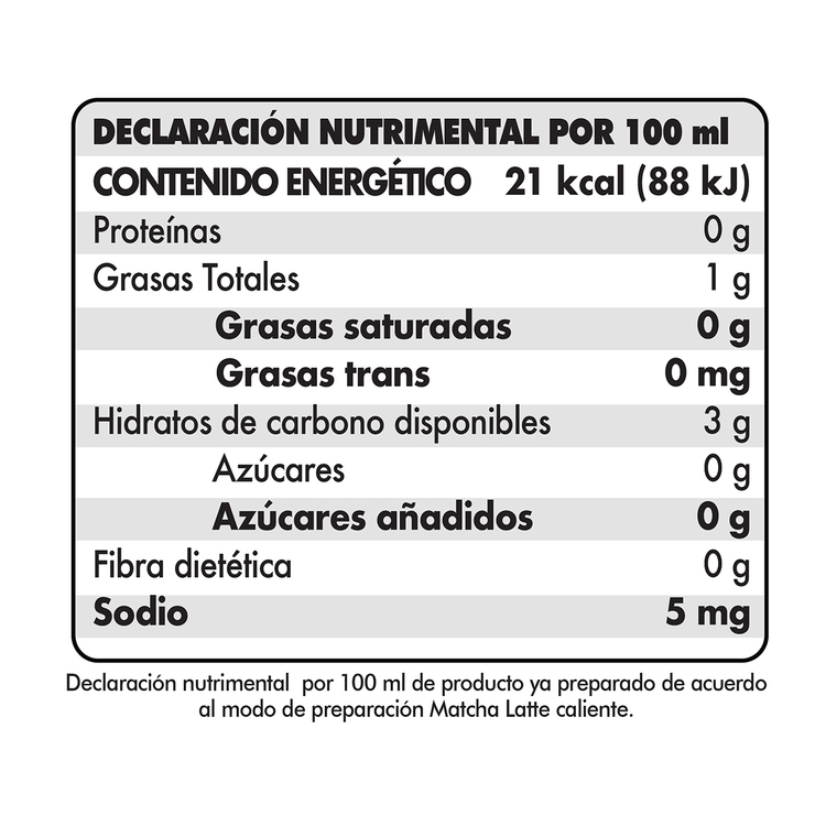 Zoma Tea Matcha Latte 800 g — Imagen 4 de 4