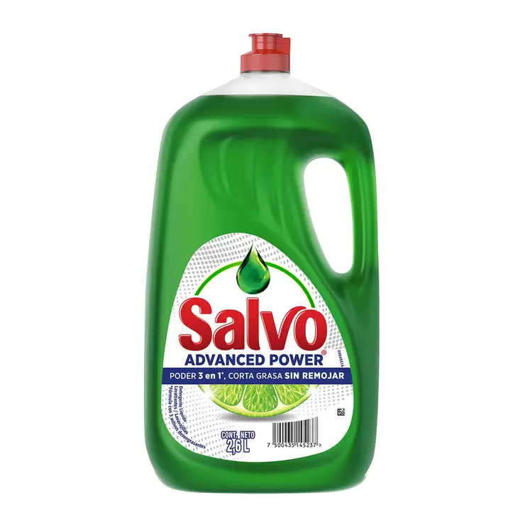 Salvo Advanced Power Detergente Líquido para Trastes 2.6 l