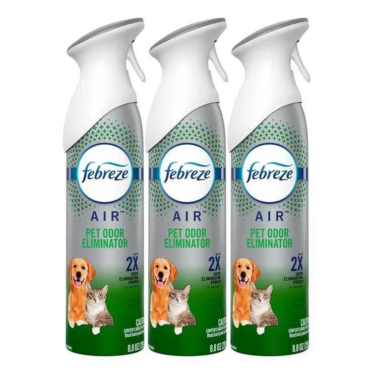 Febreze Pet Aromatizante Ambiental 3 piezas de 275 g — Imagen 1 de 2