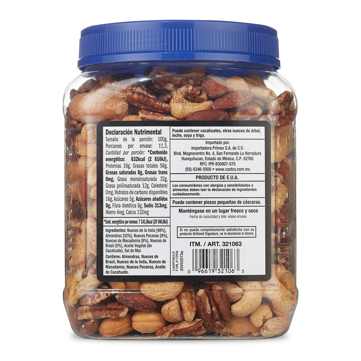 Kirkland Signature Nueces Surtidas 1.13 kg — Imagen 2 de 2