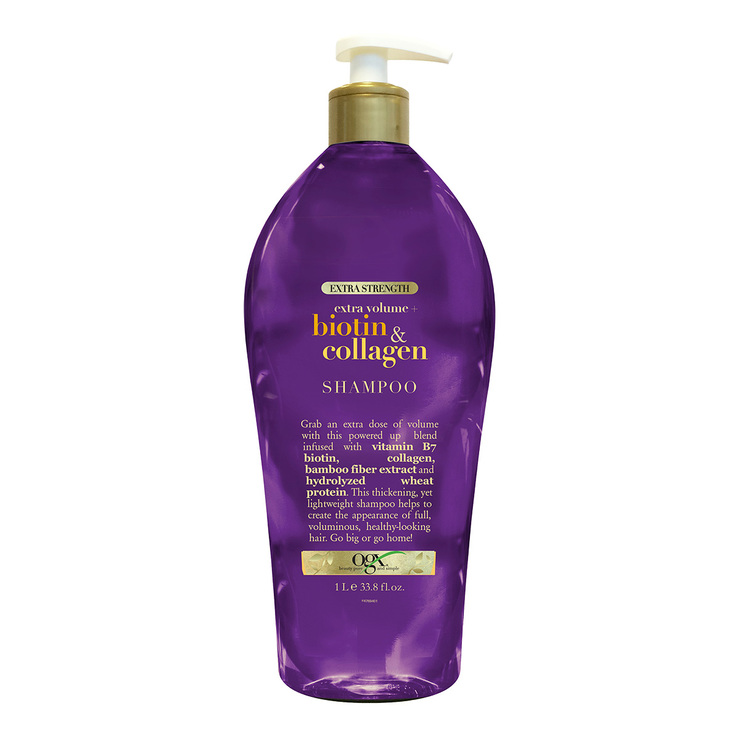 Shampoo con Biotina y Colágeno, OGX, 1 litro