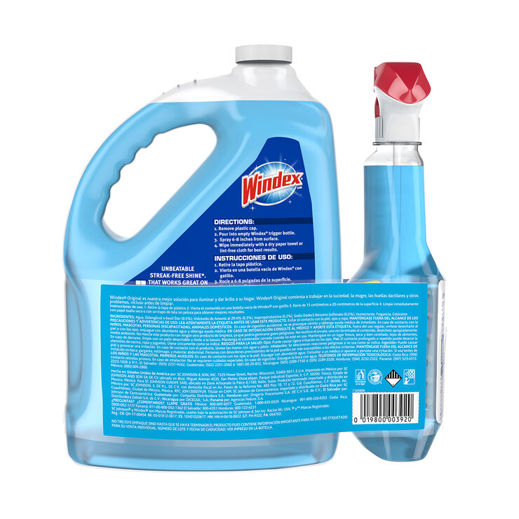 Windex Limpia Vidrios de 5 l con Atomizador de 946 ml — Imagen 2 de 3