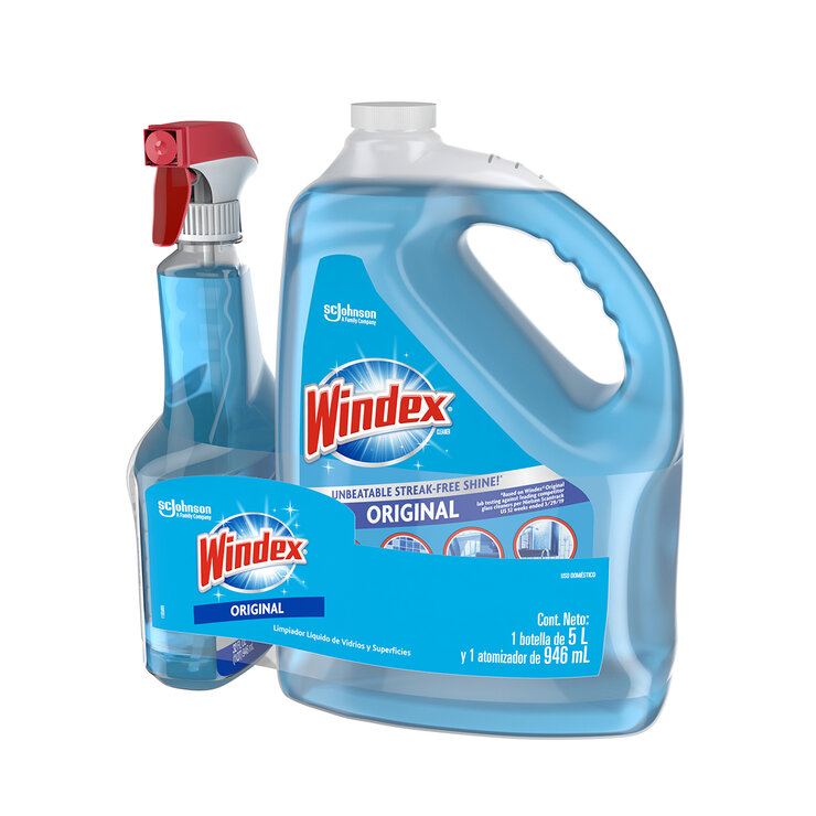 Windex Limpia Vidrios de 5 l con Atomizador de 946 ml — Imagen 3 de 3