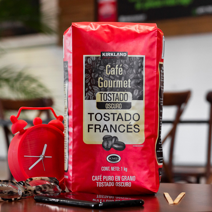 Kirkland Signature Café en Grano Gourmet Tostado Frances 1 kg — Imagen 3 de 3