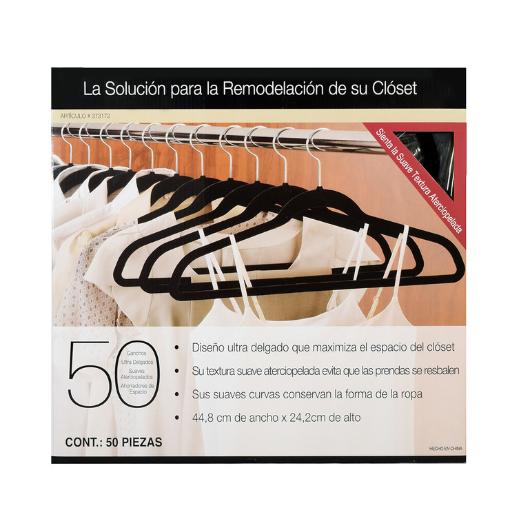 Cohesion Products, Set de 50 Ganchos con Terciopelo — Imagen 1 de 4