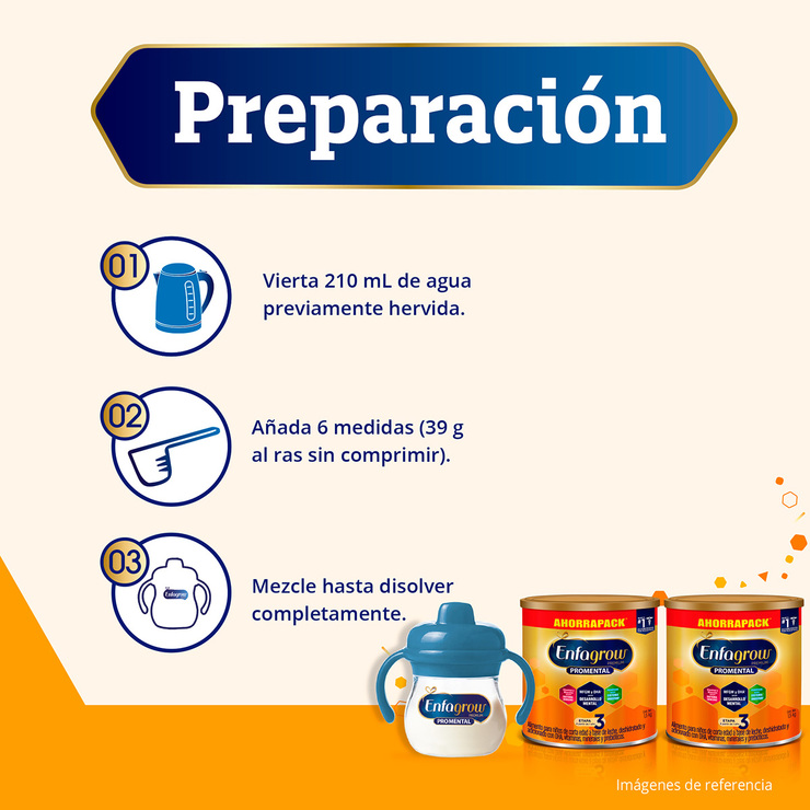 Enfagrow Fórmula Infantil Etapa 3 Promental 2 pzas de 1.5 kg — Imagen 2 de 4
