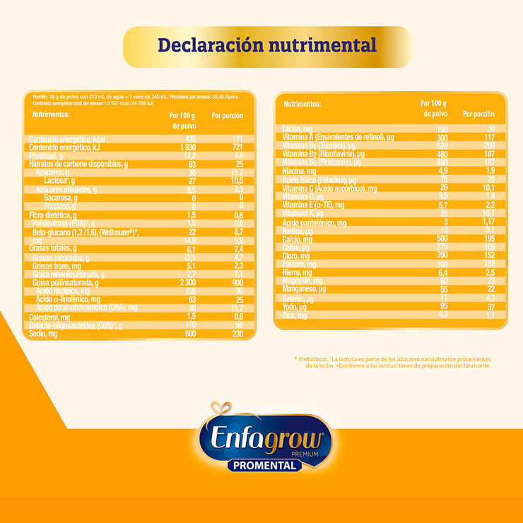 Enfagrow Fórmula Infantil Etapa 3 Promental 2 pzas de 1.5 kg — Imagen 4 de 4