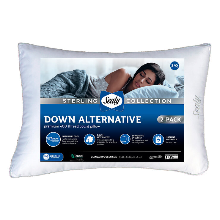 Sealy, Juego de 2 Almohadas de Plumón Alternativo — Imagen 2 de 4