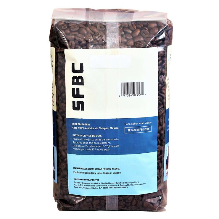 San Francisco Bay Coffee Pete´s Espresso Café en Grano de Chiapas 1 kg — Imagen 2 de 4