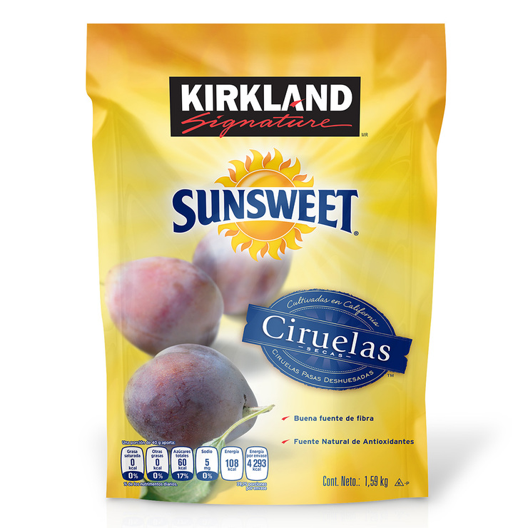 Kirkland Signature Sunsweet Ciruelas Pasas Deshuesadas 1.59 kg