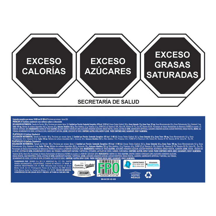 Marinela Mix Galletas 28 pzas — Imagen 2 de 3
