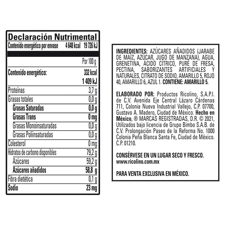 Ricolino Dulcigomas Gomitas con Sabores a Fruta 1.4 kg — Imagen 3 de 4