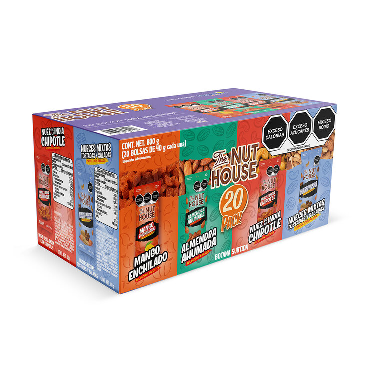 The Nut House Caja de Botanas Surtidas 20 pzas de 40 g — Imagen 1 de 4