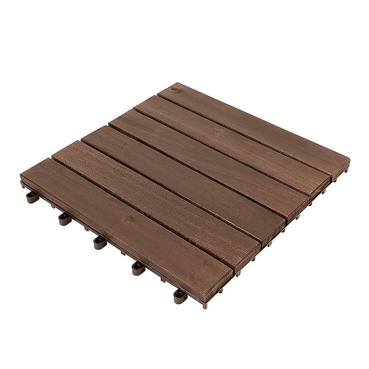 Hanie Design, Piso de Madera Vertical para Exterior, Color Gris Oscuro — Imagen 2 de 4