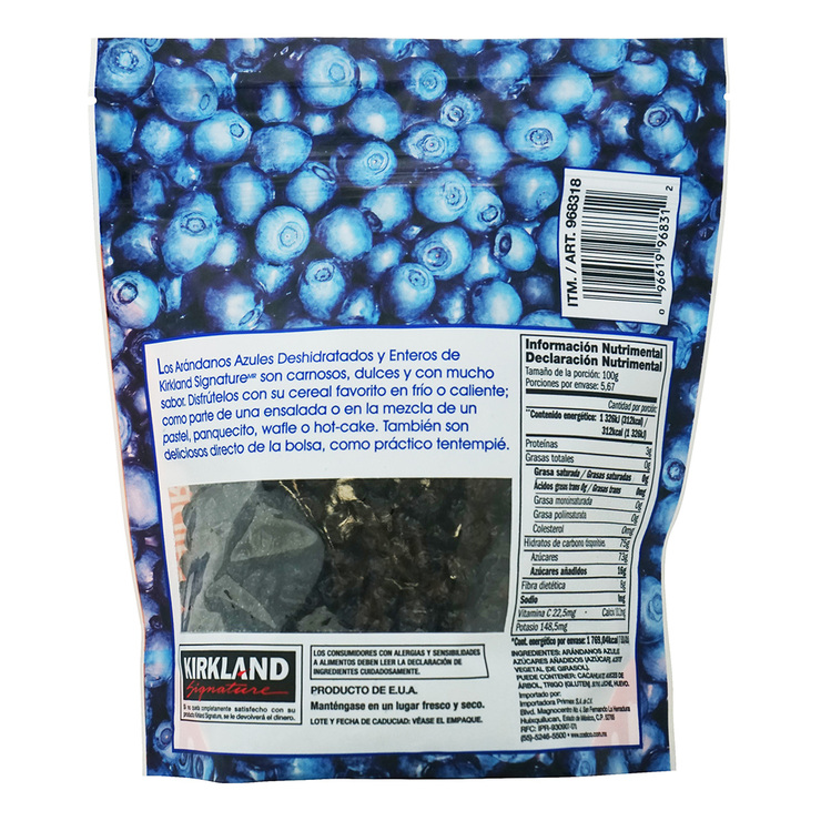 Kirkland Signature Arándanos Azules Deshidratados 567 g — Imagen 2 de 2