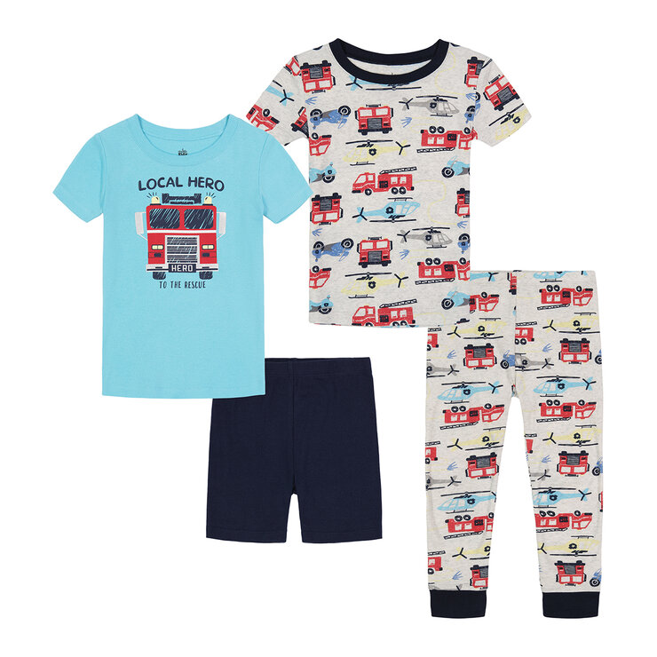 Kids Headquarters Pijama 4 piezas para Niños y Niñas Varias Tallas y Colores — Imagen 4 de 4