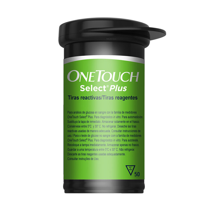 One Touch Tiras Reactivas Select Plus 75pz + 25 Lancetas — Imagen 3 de 4