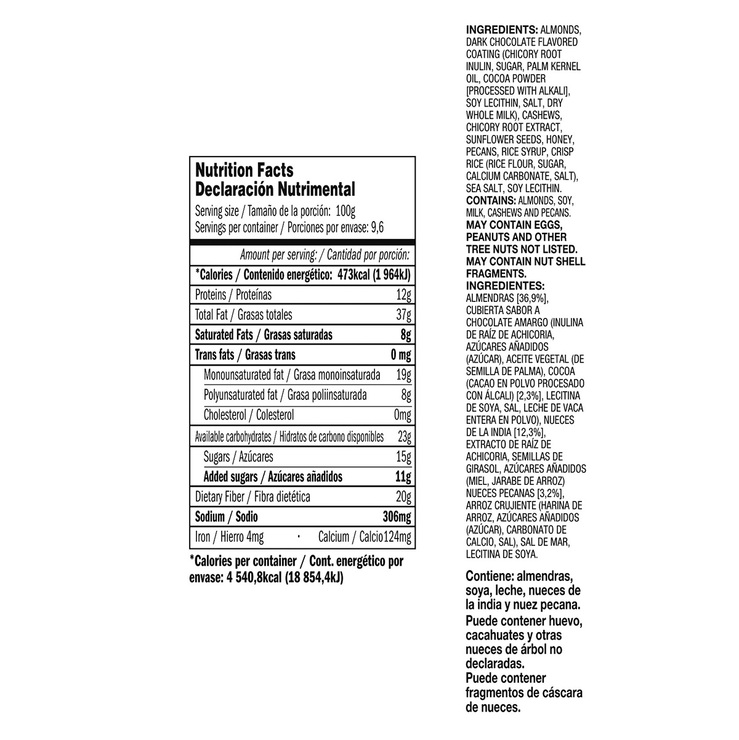 Kirkland Signature Barras de Nueces con Cacao y Sal de Mar 24 pzas de 40 g — Imagen 3 de 3