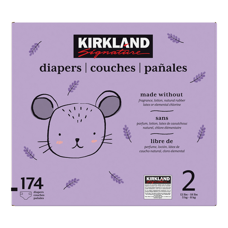 Pañales Unisex Etapa 2, Kirkland Signature, 174 piezas — Imagen 4 de 4