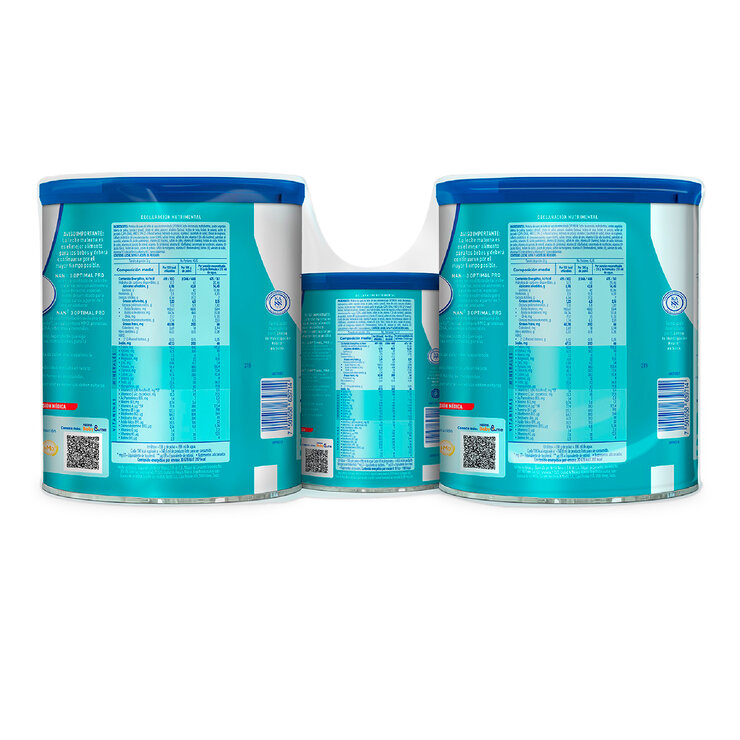 Nestle NAN Optipro 3, Fórmula para bebé (2 latas de 1.5 kg c/u + 400g) — Imagen 2 de 4