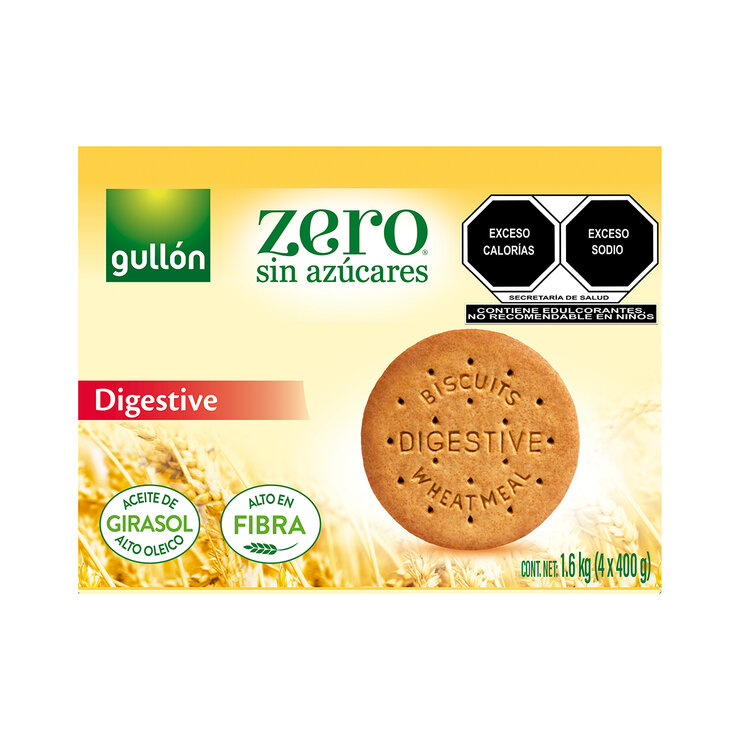 Gullón Galleta Digestiva Sin Azúcar 4 pzas de 400 g — Imagen 1 de 4