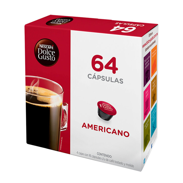 Nescafé Dolce Gusto, 64 cápsulas sabor Americano — Imagen 1 de 4