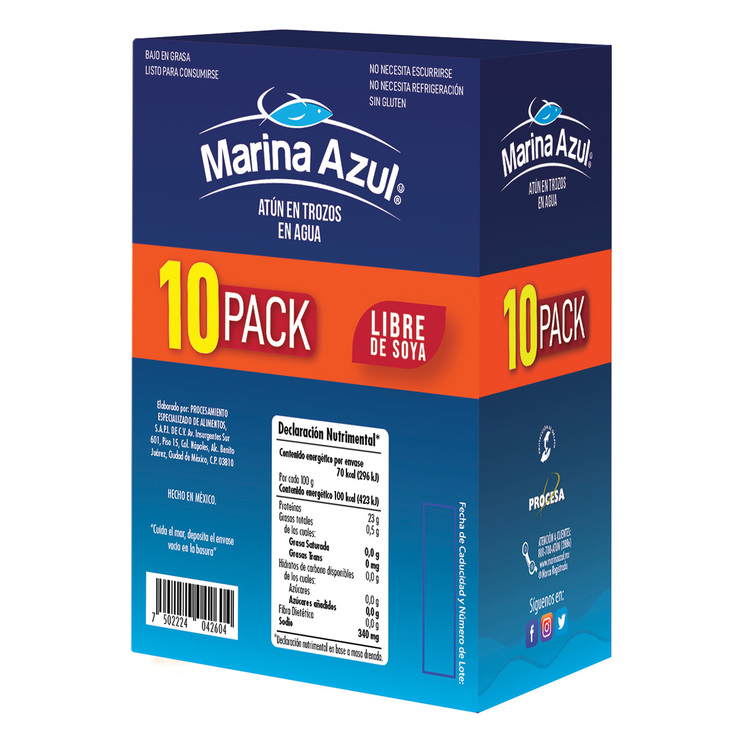 Marina Azul Atún 10 sobres de 74 g — Imagen 2 de 2