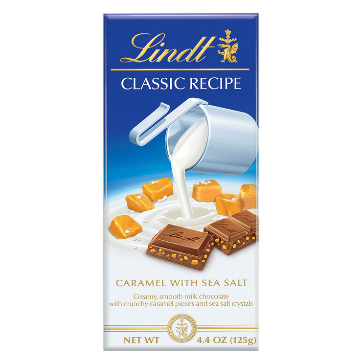 Lindt Barras de Chocolate, Avellana y Caramelo 4 pzas de 125 g — Imagen 3 de 4