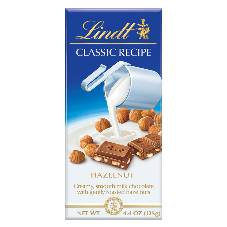 Lindt Barras de Chocolate, Avellana y Caramelo 4 pzas de 125 g — Imagen 4 de 4