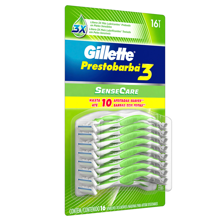 Gillette  Prestobarba 3 Rastrillos Desechables 16 pzas — Imagen 3 de 3