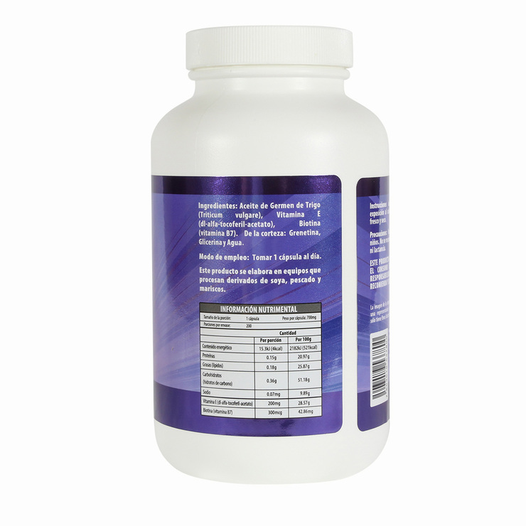 Naturagel Biotina con Vitamina E 200 Cápsulas — Imagen 3 de 3