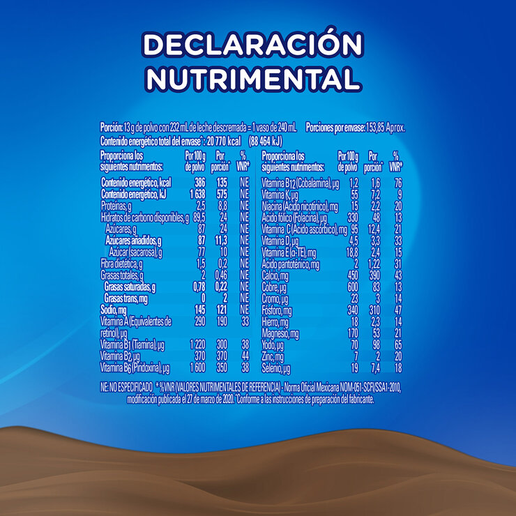 Choco Milk Chocolate en Polvo Fortificado 2 kg — Imagen 2 de 4