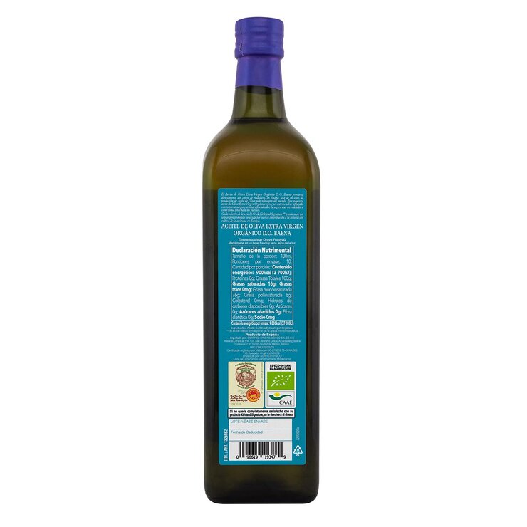 Kirkland Signature Aceite de Oliva Extra Virgen Orgánico Baena 1 L — Imagen 2 de 4