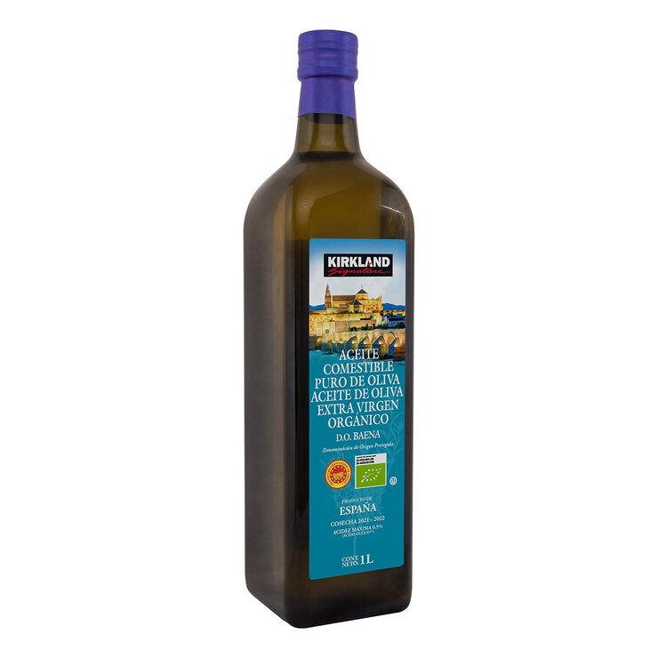 Kirkland Signature Aceite de Oliva Extra Virgen Orgánico Baena 1 L — Imagen 3 de 4