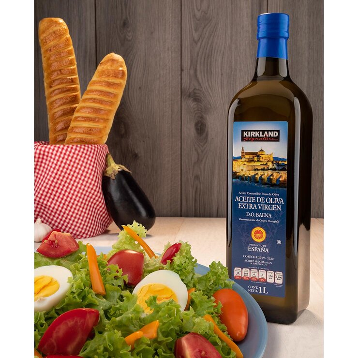 Kirkland Signature Aceite de Oliva Extra Virgen Orgánico Baena 1 L — Imagen 4 de 4